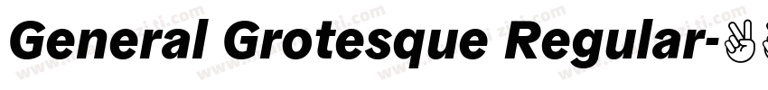 General Grotesque Regular字体转换